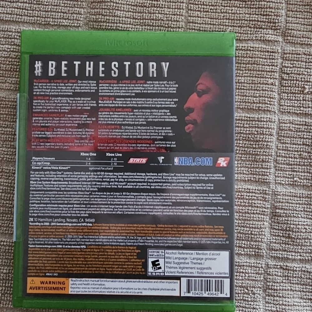 NBA 2K16 XBOX One game - Picture 2 of 3